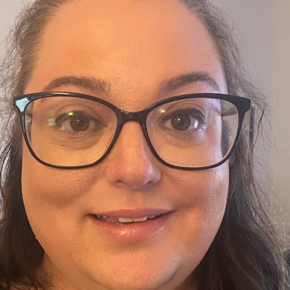 Daisy Fuentes Purple and Black Cat-Eye Glasses